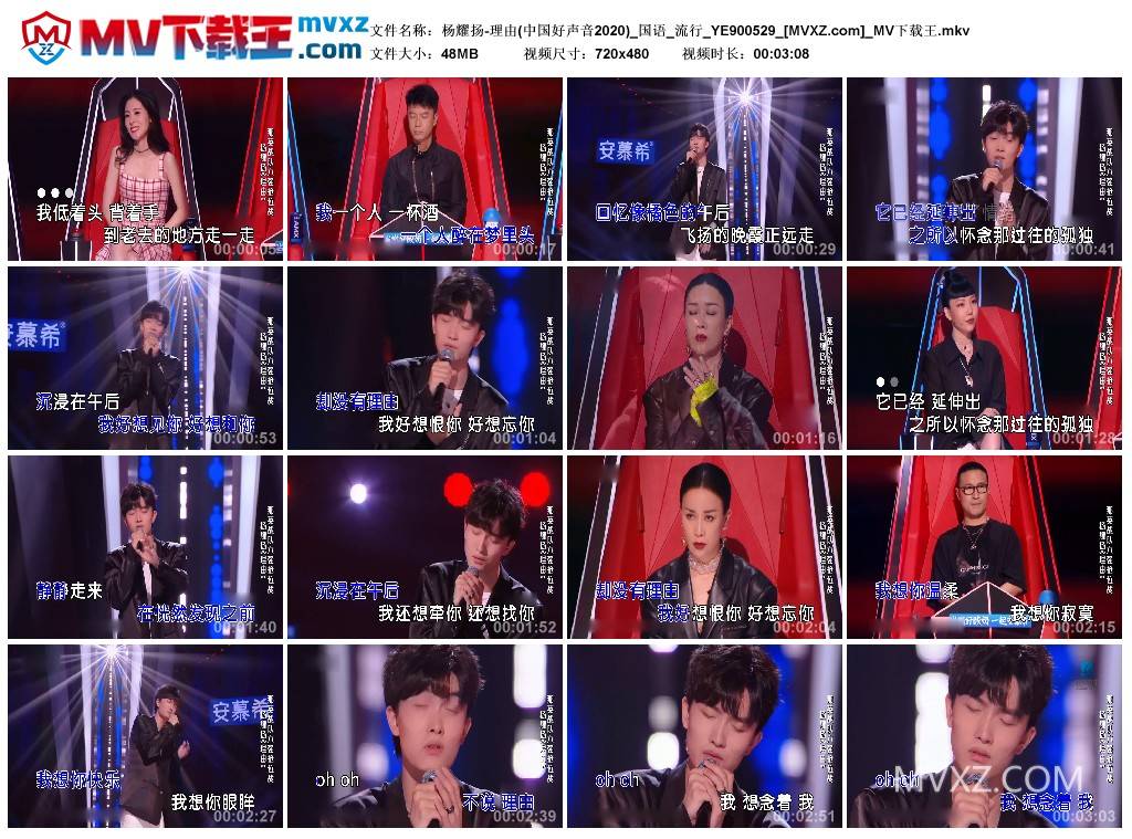 杨耀扬-理由(中国好声音2020)_国语_流行_YE900529